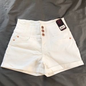 High rise shorts